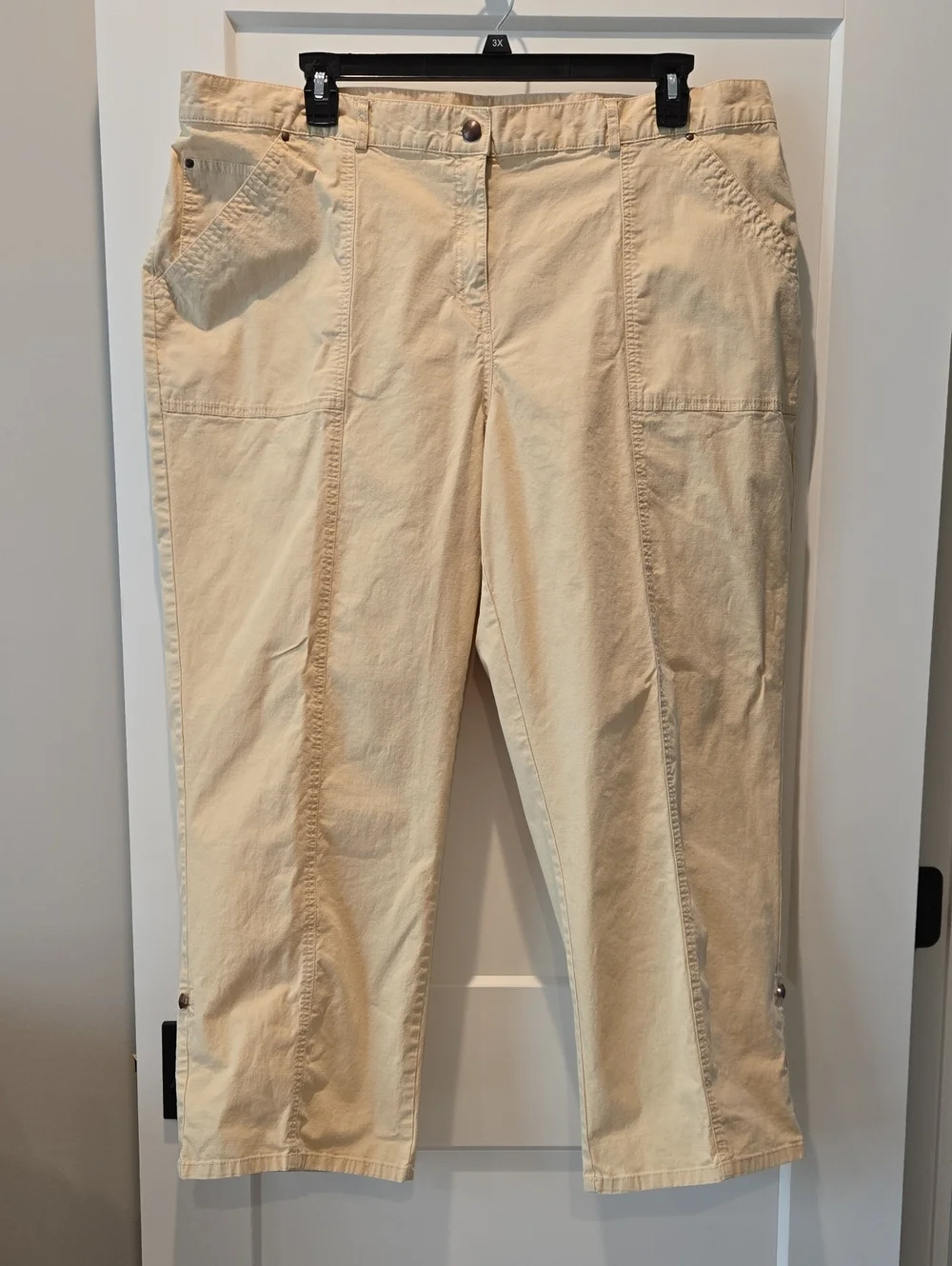 Ruby Rd. Straight Leg Pants in Light Yellow - Picture 1 of 6